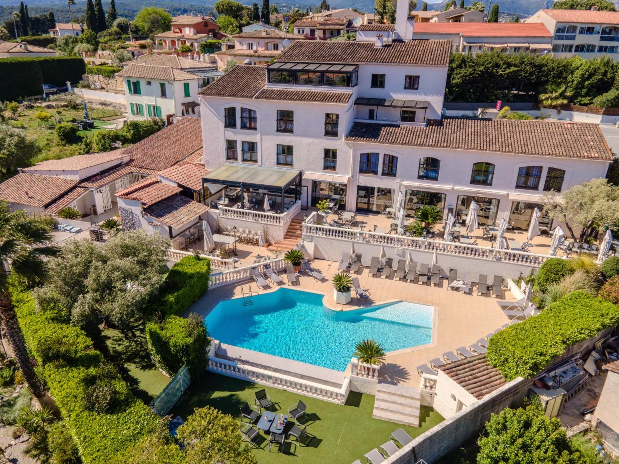 Hotel & Restaurant Perla Riviera Villeneuve-Loubet Eksteriør billede