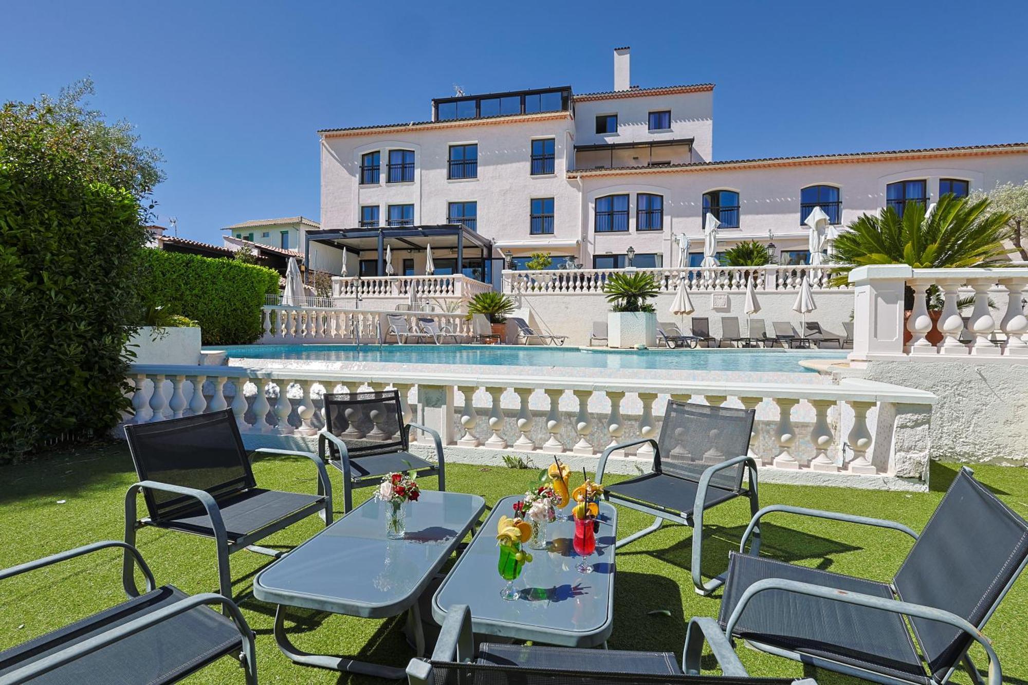 Hotel & Restaurant Perla Riviera Villeneuve-Loubet Eksteriør billede